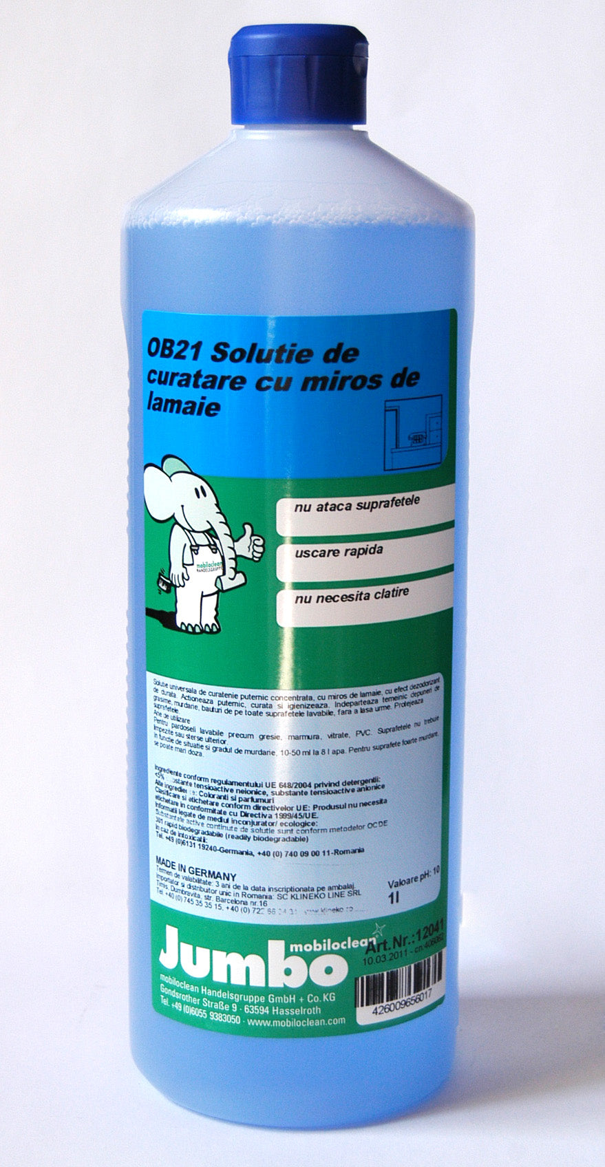 OB21 CITRO – Soluție profesională de curățare cu miros de lămâie